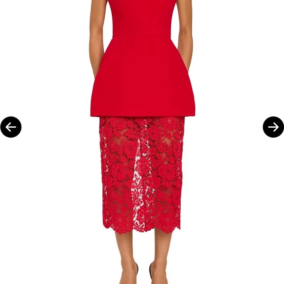 Amanda Uprichard Dresses & Skirts - Amanda Uprichard Red Lace Mini Dress